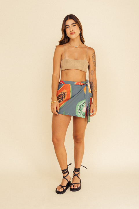 Minifalda Mar Frutos Verde