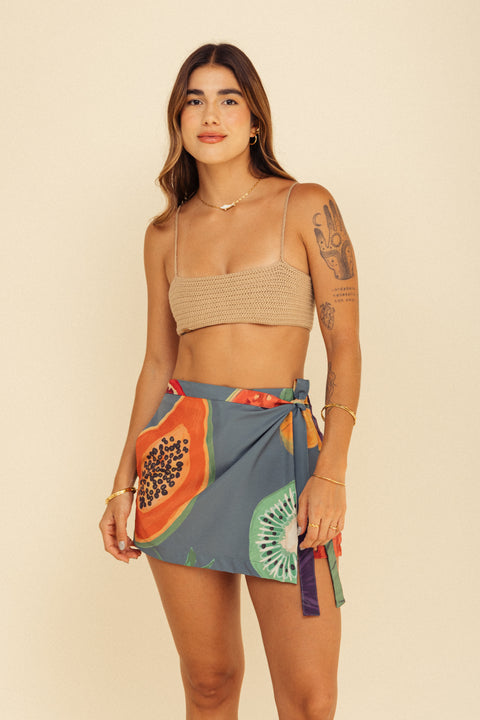 Minifalda Mar Frutos Verde