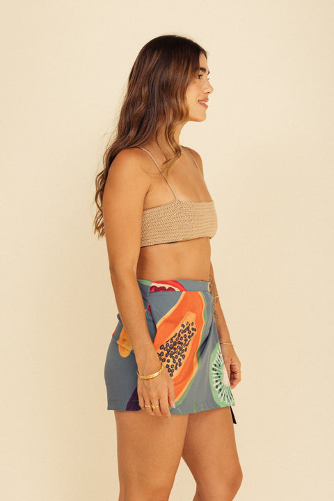 Minifalda Mar Frutos Verde