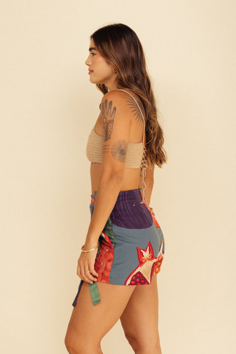 Minifalda Mar Frutos Verde