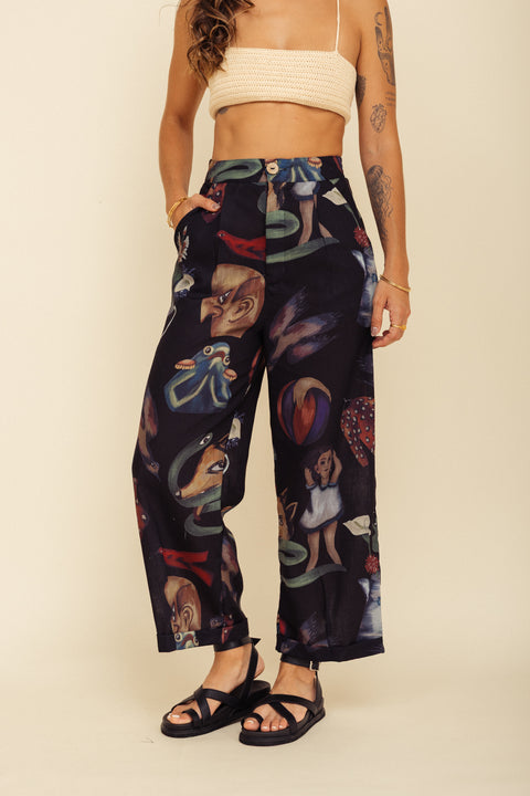 Pantalón Artista Débora Negro