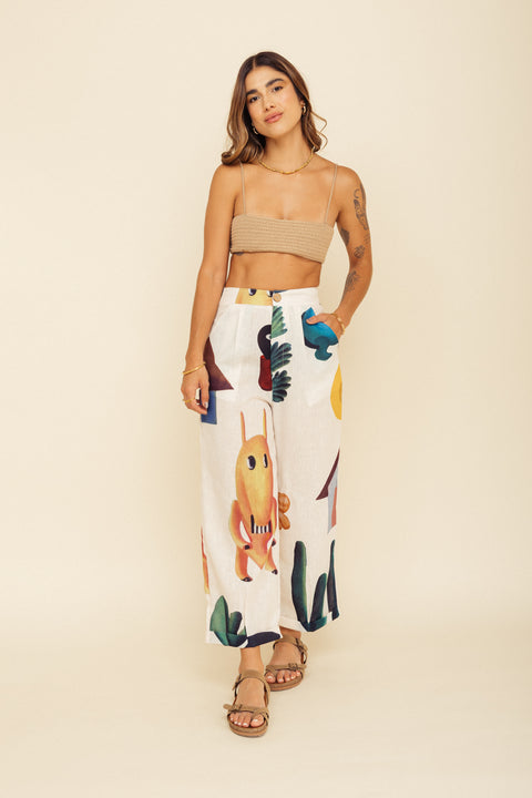 Pantalón Artista Tarsila Marfil