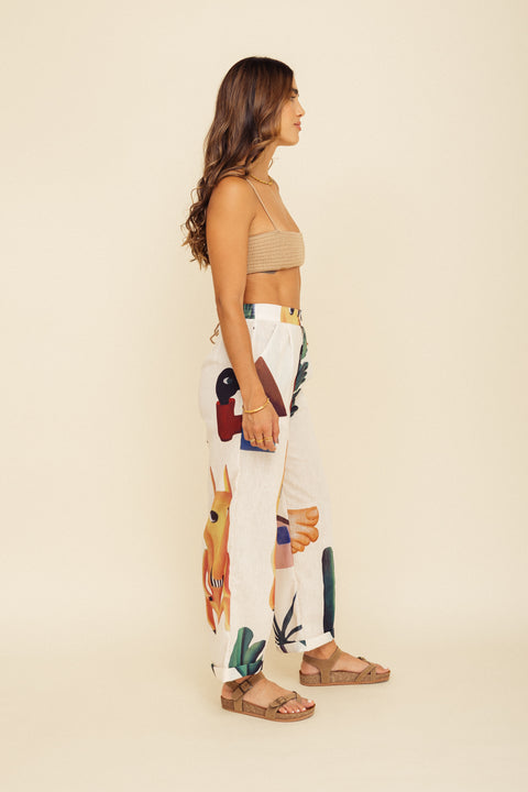 Pantalón Artista Tarsila Marfil