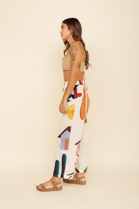 Pantalón Artista Tarsila Marfil