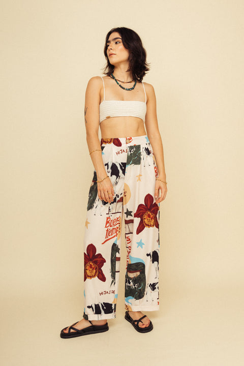 Pantalón Buenos Tiempos Crema