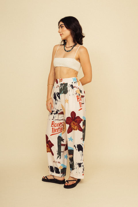 Pantalón Buenos Tiempos Crema