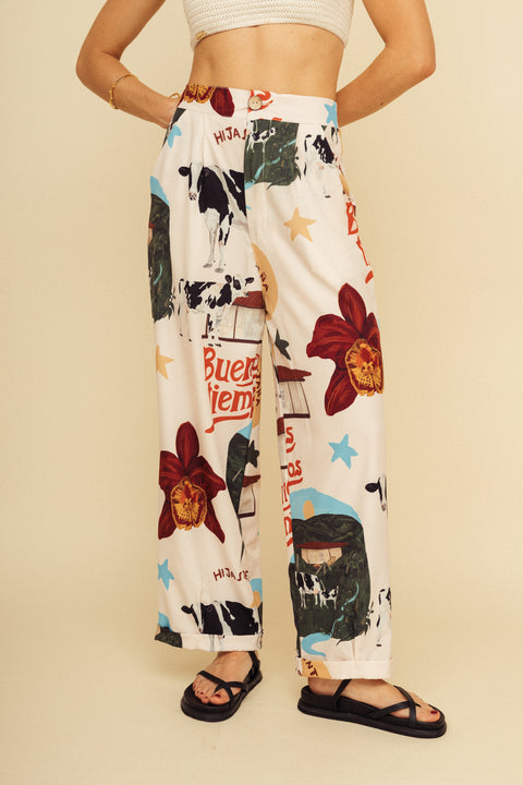 Pantalón Buenos Tiempos Crema