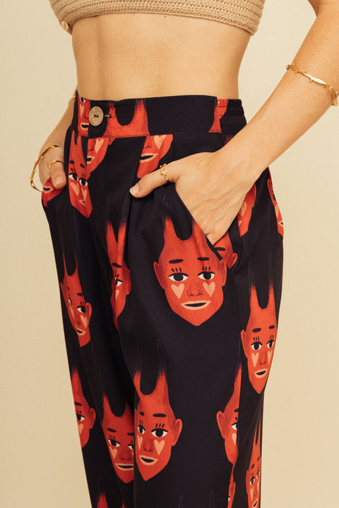 Pantalón Diablitos Negro