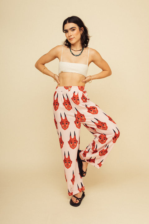 Pantalón Diablitos Rosa
