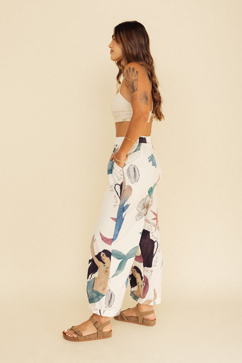 Pantalón Mar Sirenas Marfil