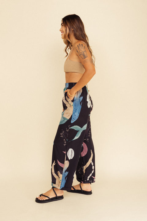 Pantalón Mar Sirenas Negro