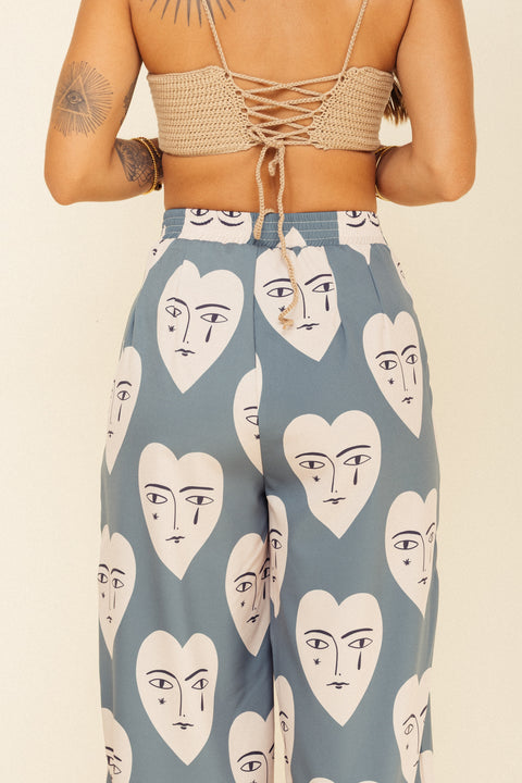 Pantalón Mundo Corazones Verde