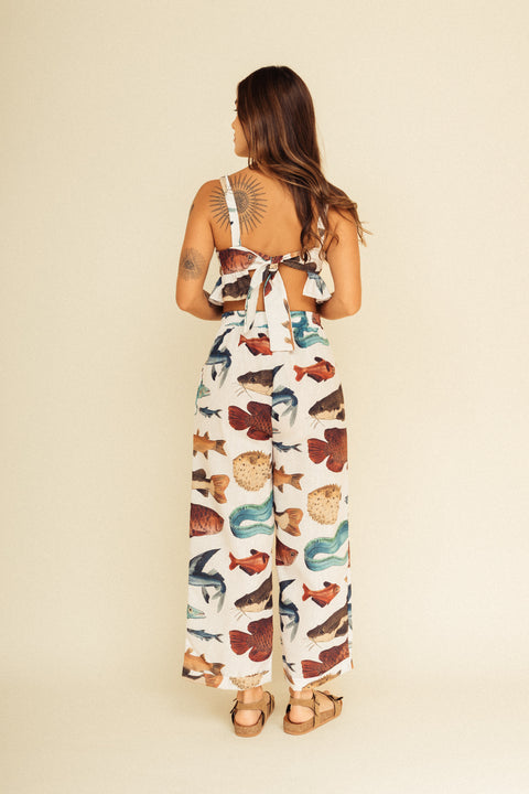 Pantalón Tierra Peces Marfil