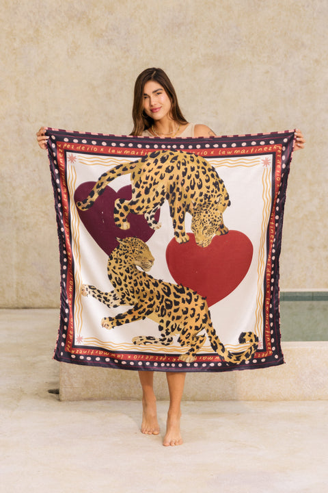 Pañuelo Jaguares  Marfil