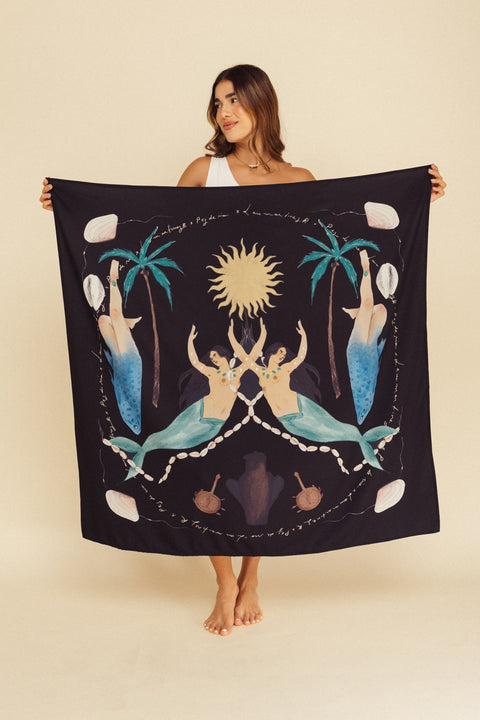 Pañuelo Sirenas Negro