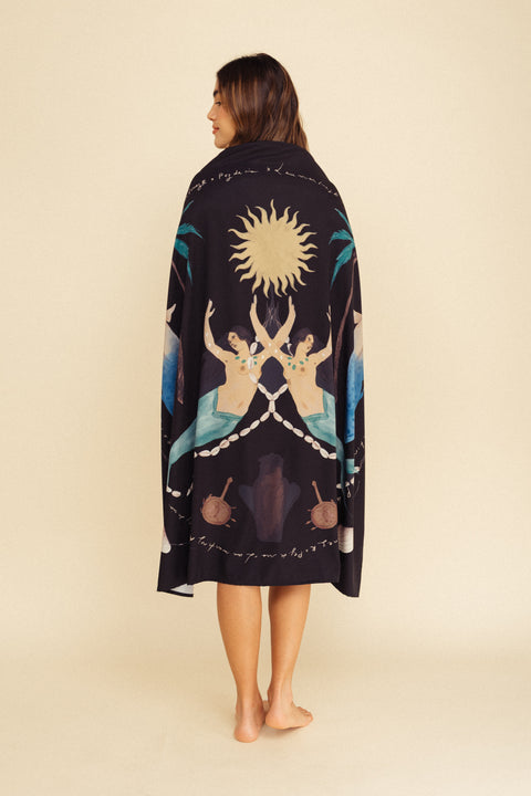 Pañuelo Sirenas Negro