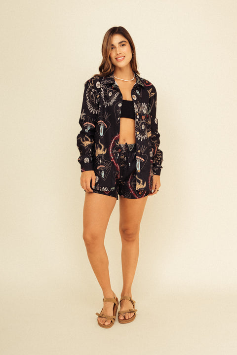 Set Verano Corazones Negro
