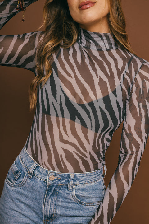 Top Mesh Zebra