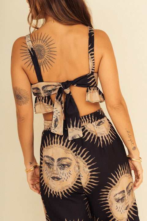 Top Tierra Soles Negro