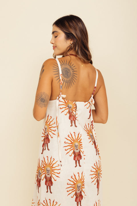 Vestido Artista Frida Marfil