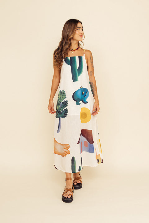 Vestido Artista Tarsila Marfil