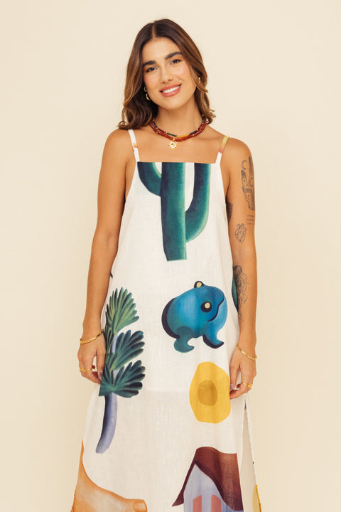 Vestido Artista Tarsila Marfil
