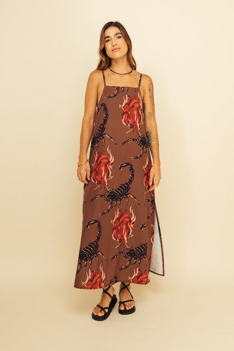 Vestido El Amor Mostaza
