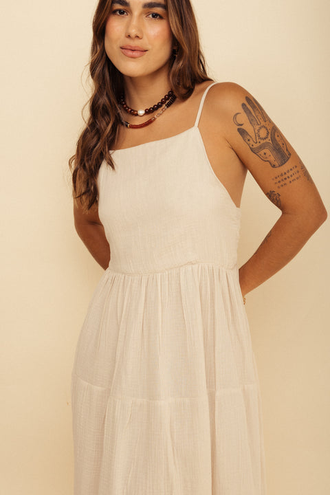 Vestido Paloma  Crema