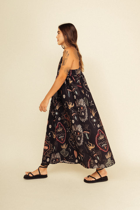 Vestido Verano Corazones Negro