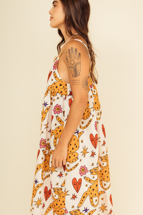 Vestido Verano Felinas Marfil